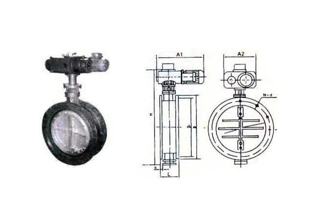 D243W型电液动斜板尘气蝶阀